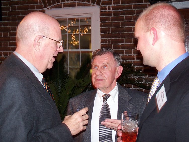 (l-r) Bill Lavery, Don Aiesi, both Furman professors, and Bobby Anderson, a student at the Charleston School of Law