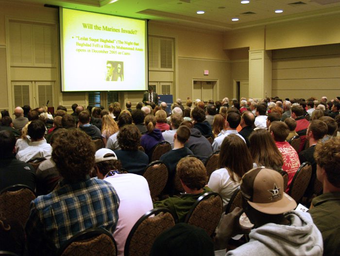 The crowd at Younts Conference, Furman