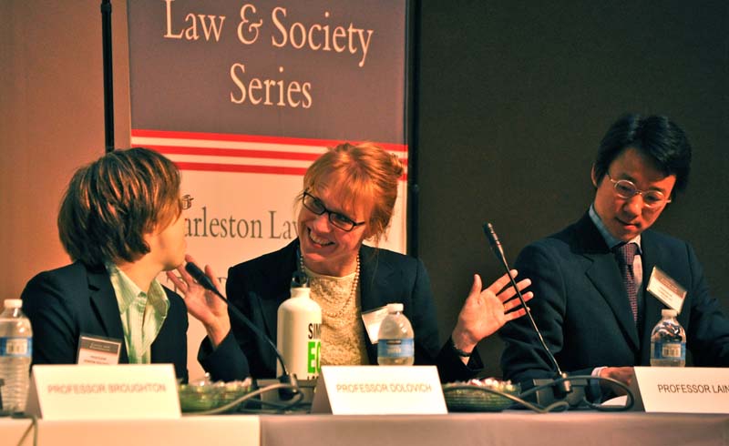 Panel Two: (l-r) Professor Sharon Dolovich, Professor Corinna Lain, and Professor Youngjae Lee