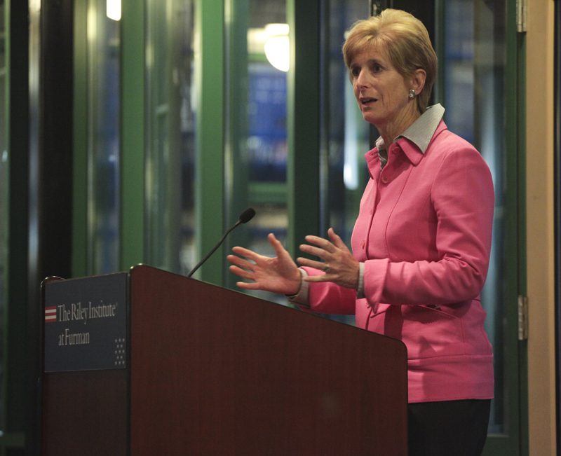 Governor Whitman spoke to the group about “What South Carolinians Should Look for in Choosing their Next Governor”