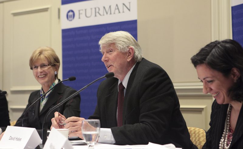 (l-r) Christine Todd Whitman, David Hales and Nilda Mesa