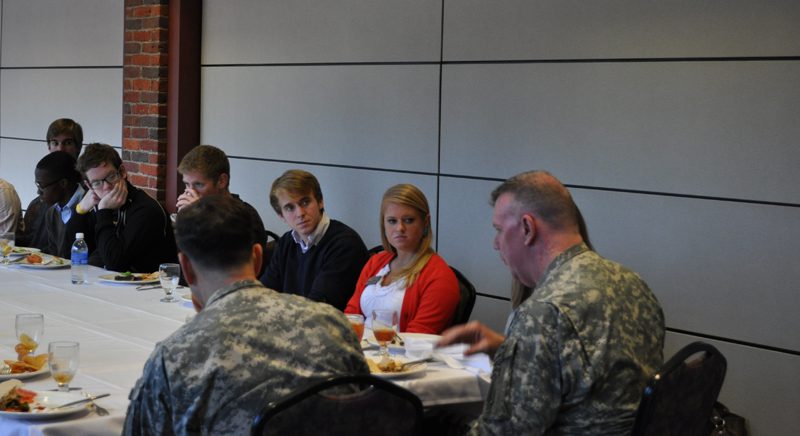 General Mulholland and members of the Riley Institute Advance Team shared a special lunch together