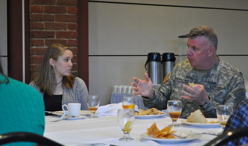 Advance Team members had a chance of a lifetime to ask General Mulholland questions about Afghanistan