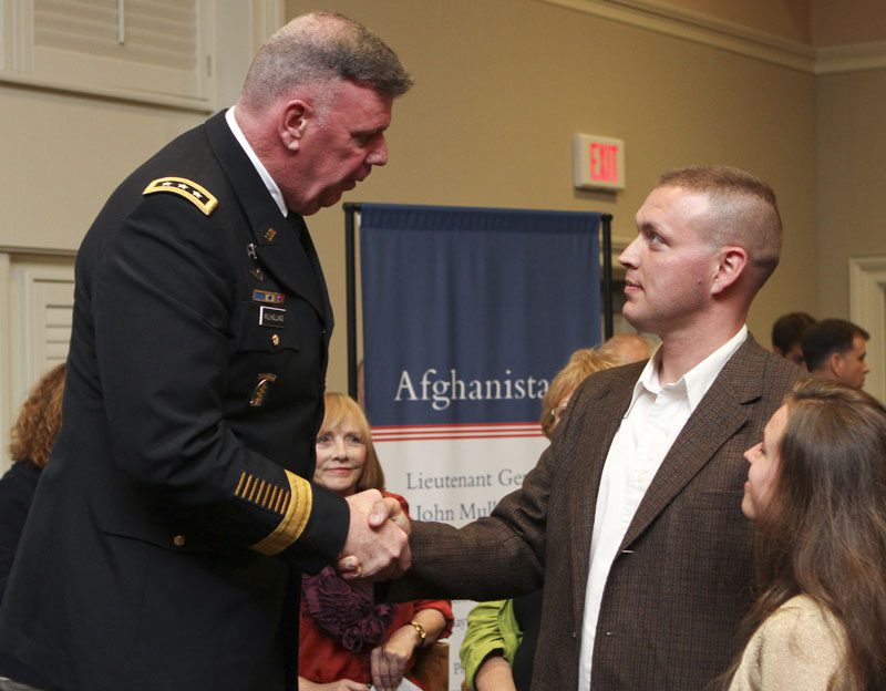 Many individuals just wanted to shake his hand