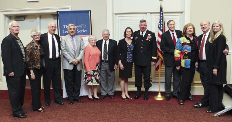 General Mulholland and his wife, Miriam, with the Mayville family and friends
