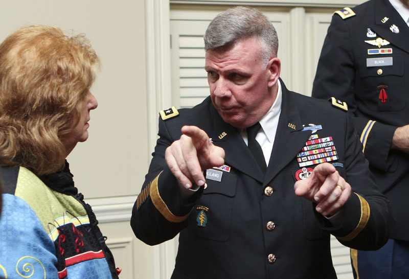 General Mulholland with Janine Mayville's mother