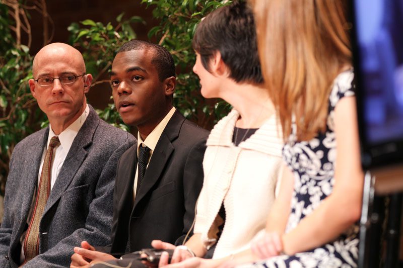 (l-r) David Gandolfo, Brandon Tensley, Beth Pontari and Shannon Cantwell