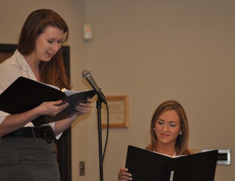 Caroline Davis playing Sarah Pale and Gabrielle Komorowski