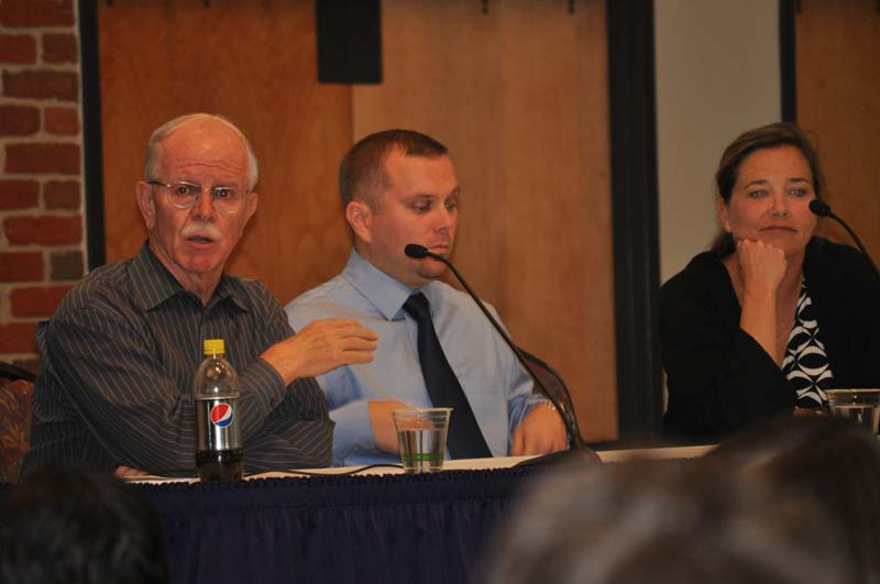 Jim Guth, Professor of Political Science at Furman, fielding one of the questions