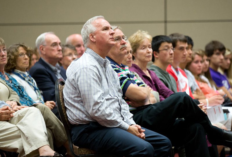 Community members, students and faculty attended this event