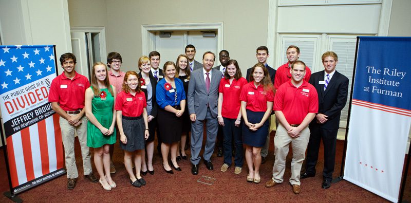 The Riley Institute Advance Team with Jeffrey Brown