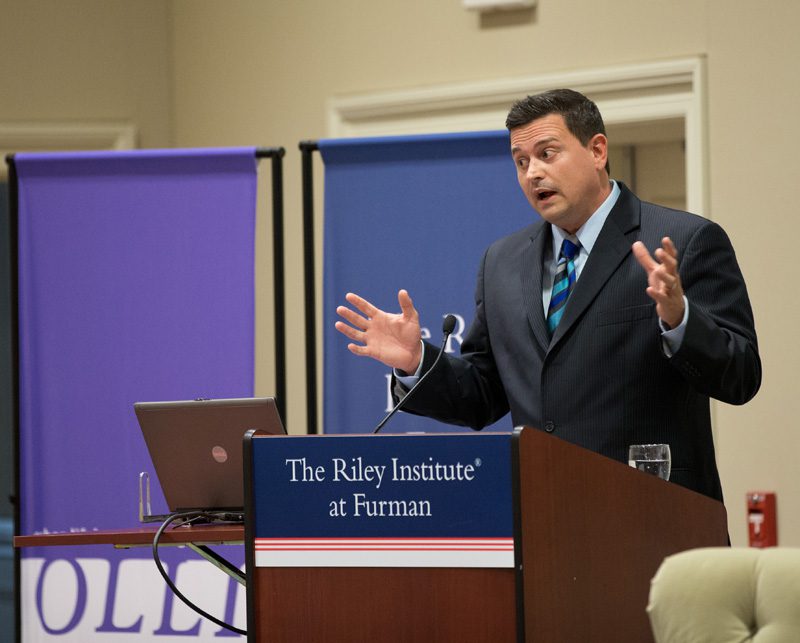 Mark Quinn, director of public and member relations, Electric Cooperatives of South Carolina and former host of SCETV's Big Picture, introducing guest speakers
