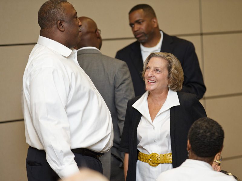 Renée Romberger with a guest