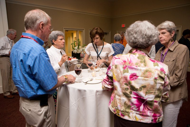 Guests enjoying the reception