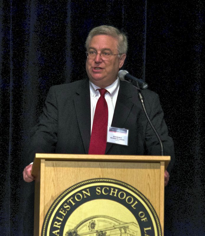 Hon. Richard Gergel moderating the 3rd panel on Funding Challenges: Minding the 