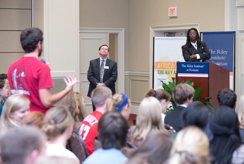 There were a number of excellent questions from the Furman students