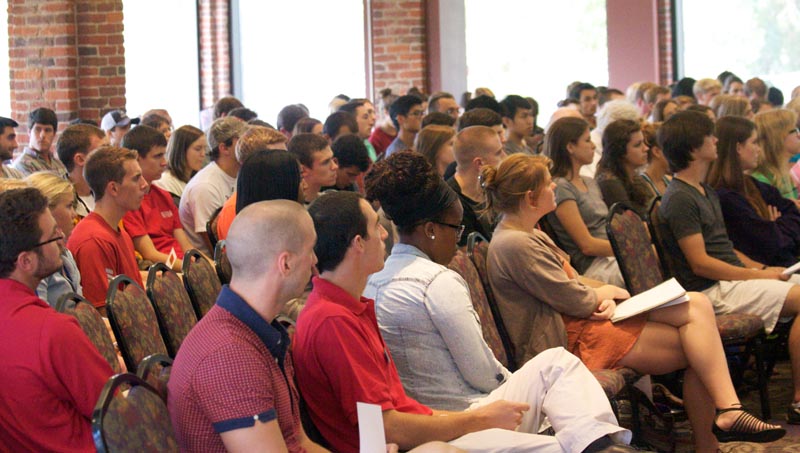 The event was well attended by Furman students
