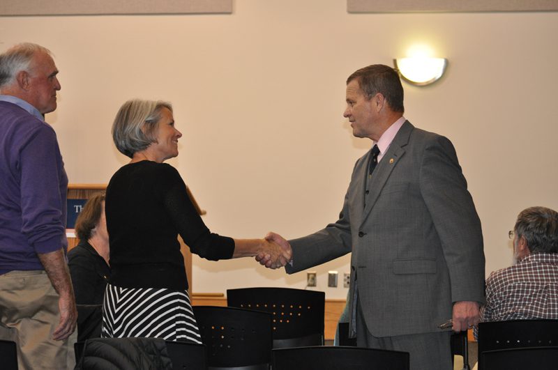 General Lehnert meeting and greeting guests at the Upcountry History Museum