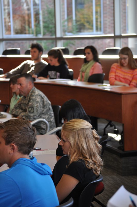Students fascinated by the discussion