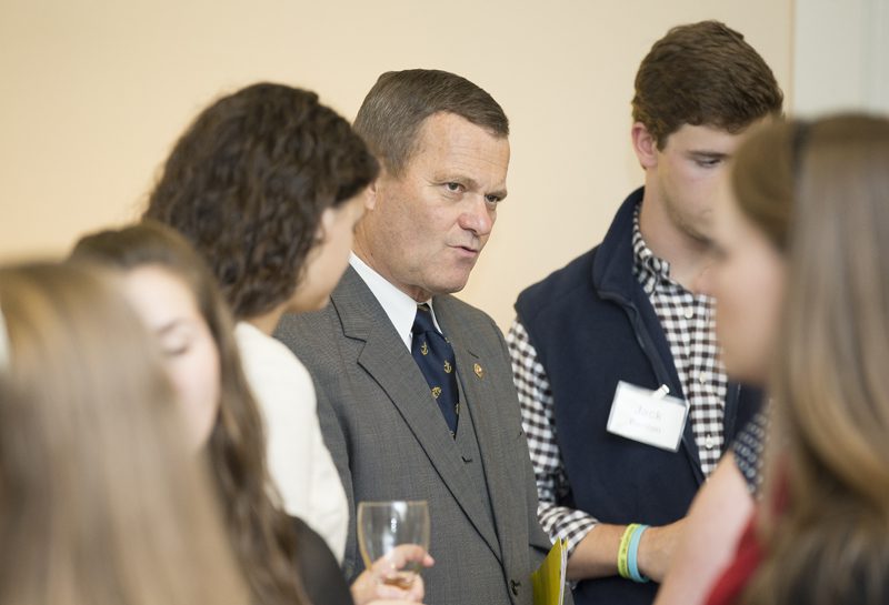 Students were fascinated with General Lehnert's stories