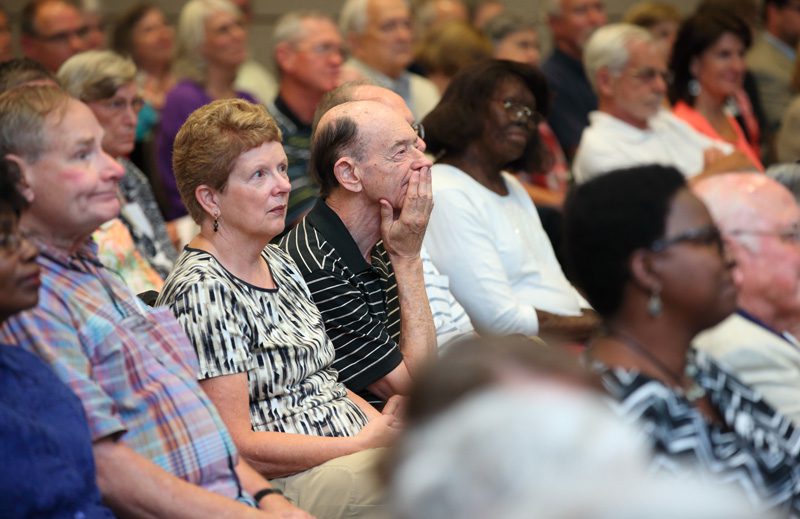 Guests included community members, and Furman faculty and staff