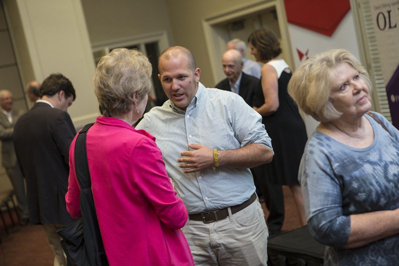 Curt McPhail continuing the conversation with guests