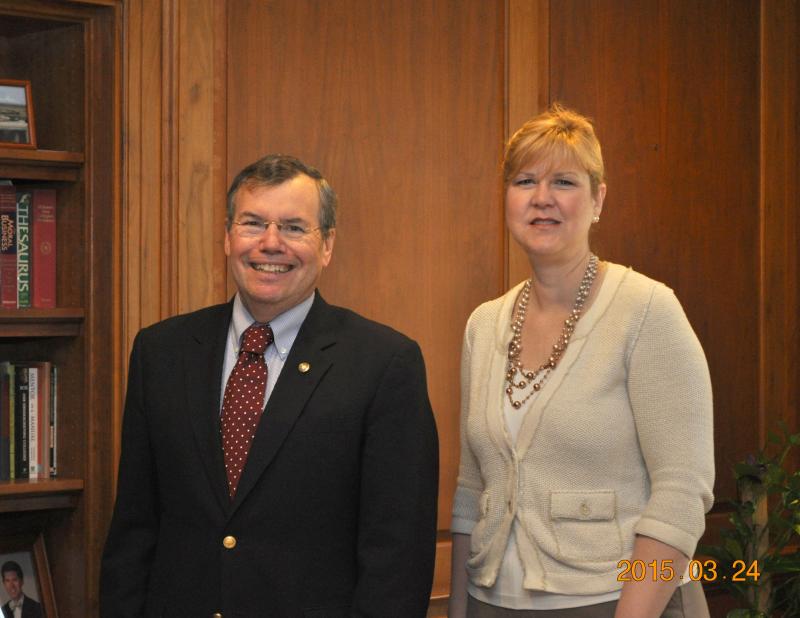 Dr. Musil with Furman President Elizabeth Davis