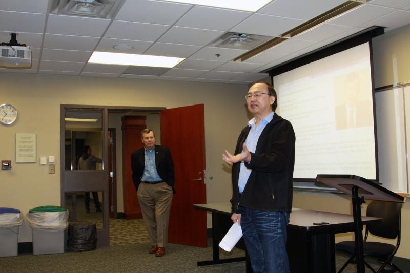 Dr. Musil with Dr. Shusuke Yagi's cultural anthropology students
