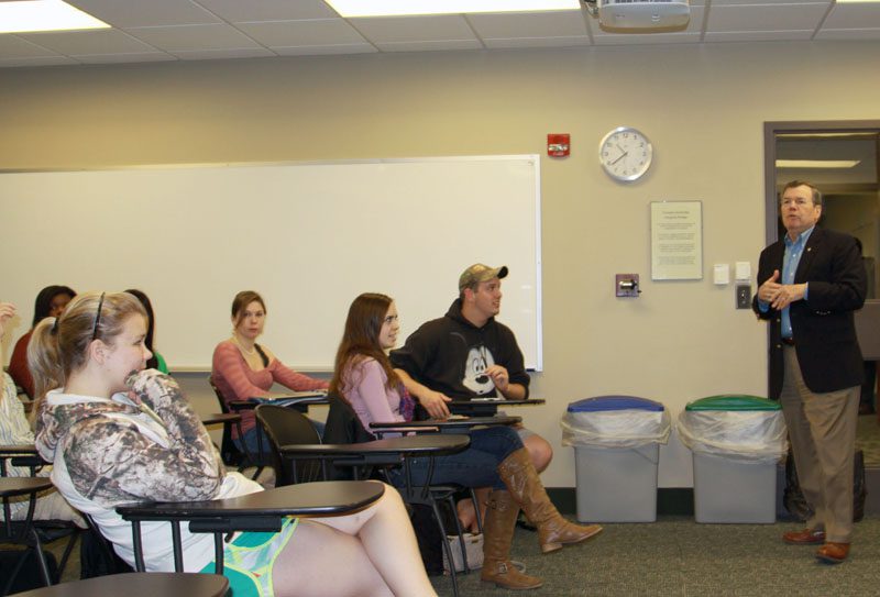 Dr. Musil with Dr. Shusuke Yagi's cultural anthropology students