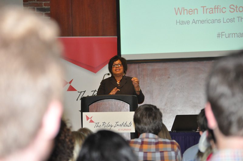 Teresa Cosby explaining 