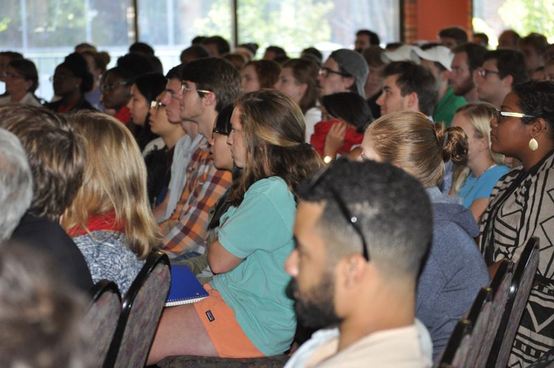 Many students, community members and Furman faculty and staff were in attendance