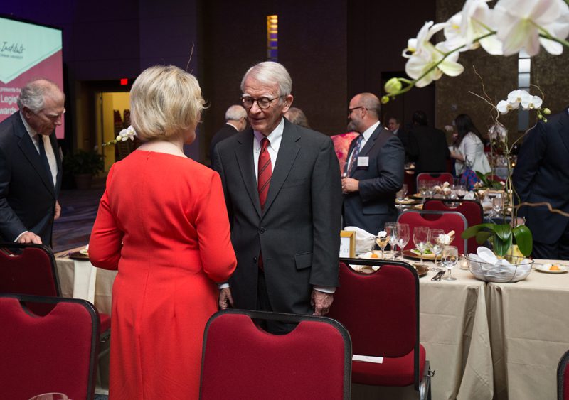 Joe Riley with Mrs. Wilkins