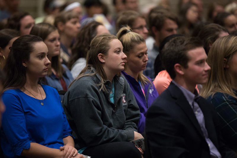 An attentive audience