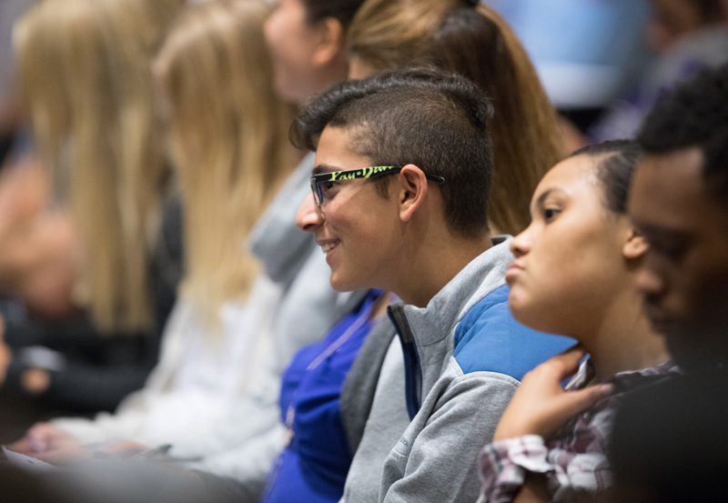 Many Furman students were in attendance
