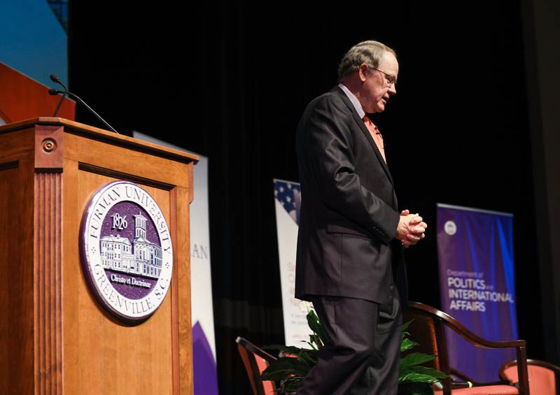 Mike McConnell speaking on the topic 