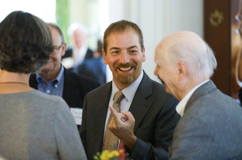 Chuck Todd with Secretary Riley
