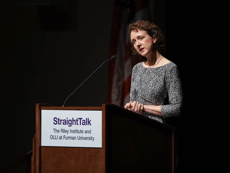 Danielle Vinson, moderator of the series and professor of political science and international affairs
