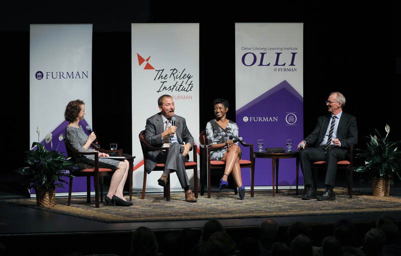 (l-r) Danielle Vinson, Chuck Todd, Katrice Hardy and Bob Inglis