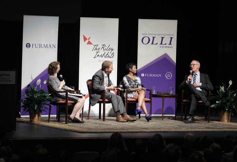 (l-r) Danielle Vinson, Chuck Todd, Katrice Hardy and Bob Inglis
