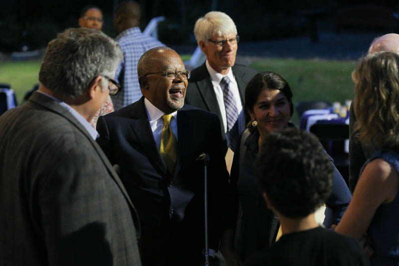 Our guest, Henry Louis Gates, Jr., arriving to the dinner