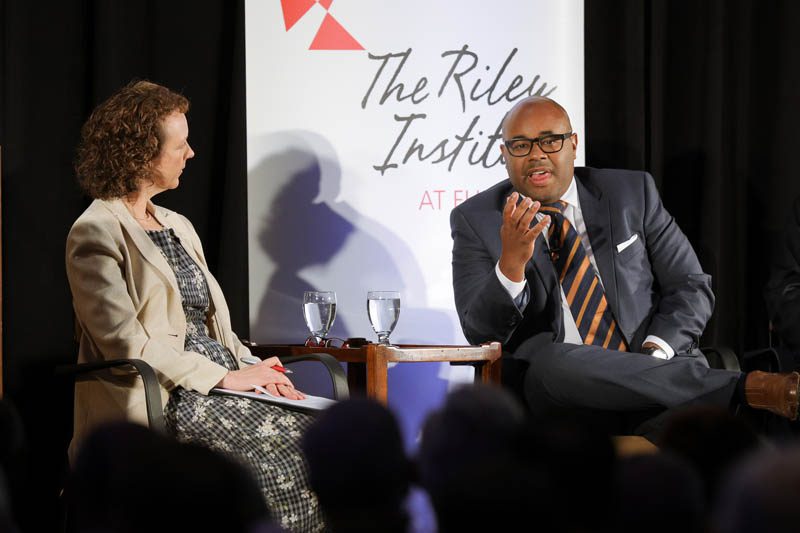 (l-r) Danielle Vinson and Nigel Robertson