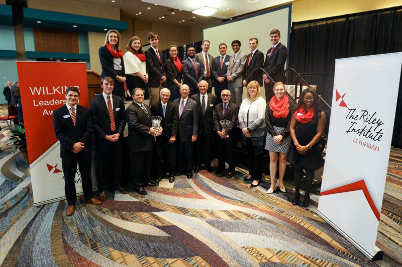 The Riley Institute Advance Team with Wes Newton, Secretary Riley, David Wilkins, Gov McMaster, Charles Bolden and Elizabeth Davis