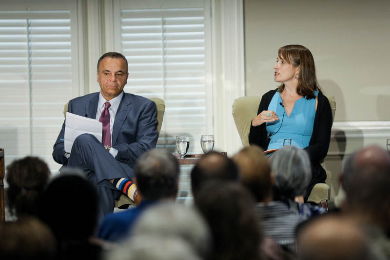 (l-r) Basil Bacall and Julie Smithwick, founder and executive director of PASOs