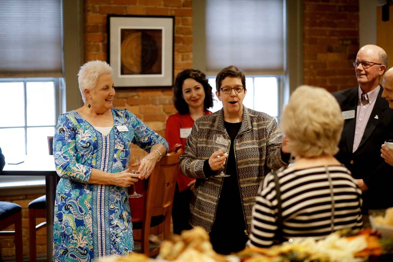 Beth Niblock sharing stories about herself