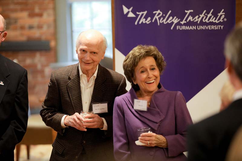 Secretary Riley and Betty Farr