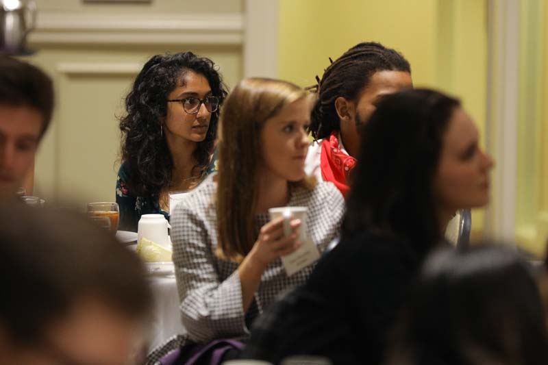 (l-r) Abby Mathai and Mary Bradley Pazdan