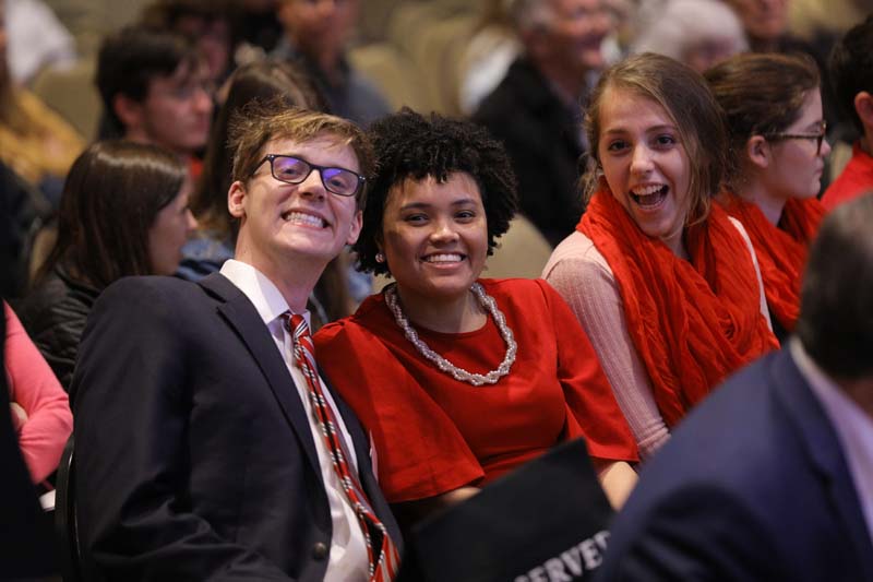 Advance Team members (l-r): Jay Watson ’19, Alexis Wood ’20 and Maddy Lock ’21