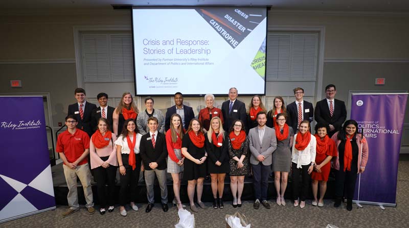 Guest speakers with the Riley Institute Advance Team