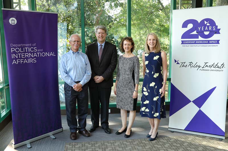 (l-r) Jim Guth, Andy Rudalevige, Danielle Vinson and Jill Fuson