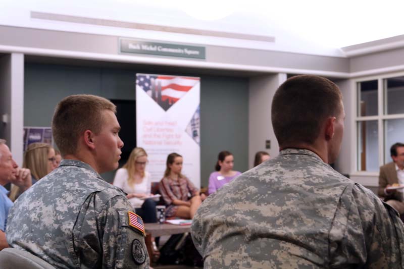 Students intently listening